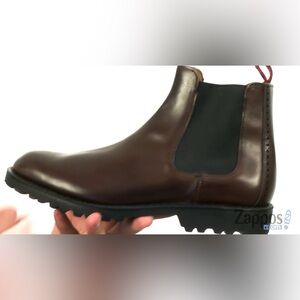 ALLEN EDMONDS TATE CHELSEA Boots Brown Leather Lug Sole EXTRA LITE 10 D